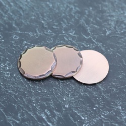 hammered blank round cooper ball marker