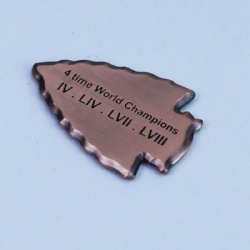 custom cooper hammered edge ball marker