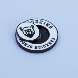 custom logo golf magnetic metal poker chip ball marker