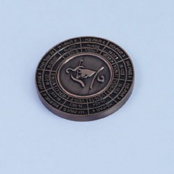 custom logo golf magnetic metal poker chip ball marker