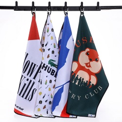 different color waffle golf towel
