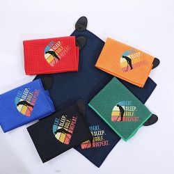 different color waffle golf towel