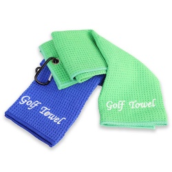 different color waffle golf towel