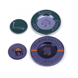custom logo golf magnetic metal poker chip ball marker