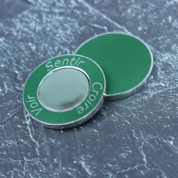 custom logo golf magnetic metal poker chip ball marker