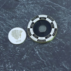 custom logo golf magnetic metal poker chip ball marker