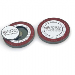 custom logo golf magnetic metal poker chip ball marker