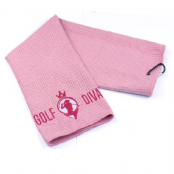 different color waffle golf towel