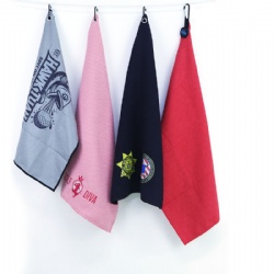 different color waffle golf towel