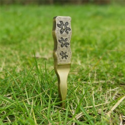 antique brass golf divot repair tool