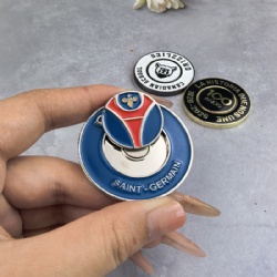 metal golf poker chip ball markers