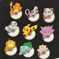 Hard enamel combonied glitter pin