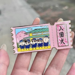 hard enamel lapel pin badge with UV printing