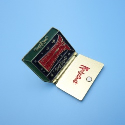 enamel flip lapel pin badge