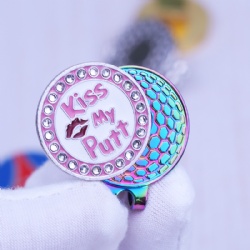 rainbow metal with removed ball marker