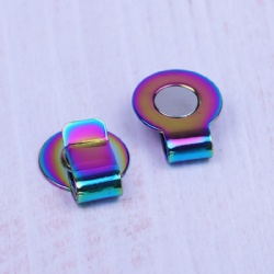 rainbow metal with removed ball marker
