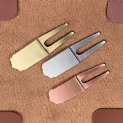 Free mold fee hand forged golf blank divot repair tool golf pitch fork
