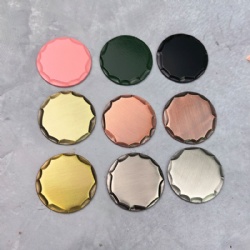 30mm hammered edge hand made blank golf ball marker